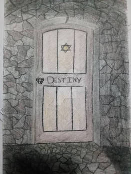 Door charcoal sketch