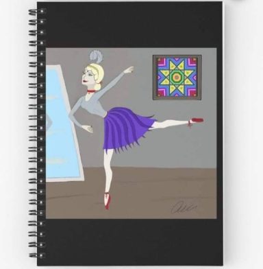 Dancing girl notebook