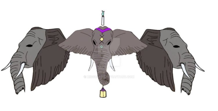 Elephant digital sketch to painting